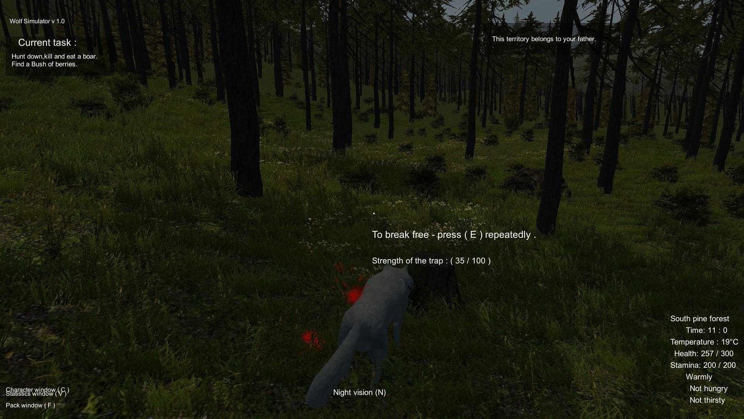 Wolf Simulator - Скриншот 2