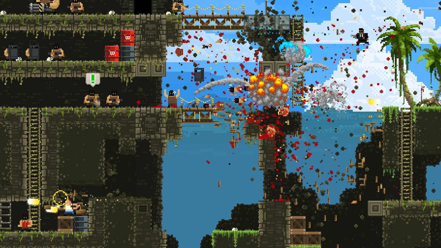 Broforce как играть вдвоем на одном компьютере