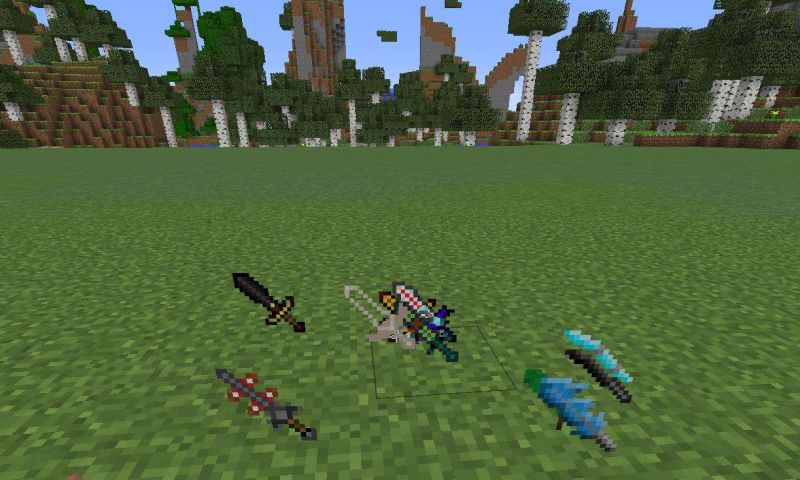 Minecraft 1.12.2: Сборник мечей - Скриншот 3