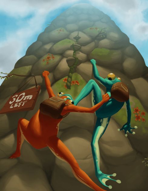 Обложка инди-игры Frog Climbers