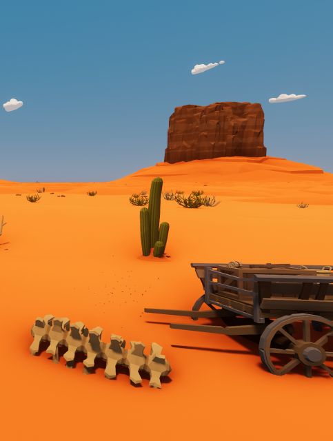 Обложка инди-игры Desert Skies