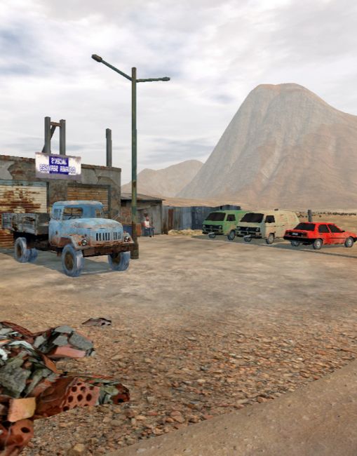 Обложка инди-игры The Wasteland Trucker