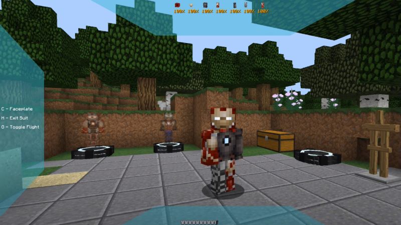 Minecraft: Мод на железного человека [1.12.2] - Скриншот 1